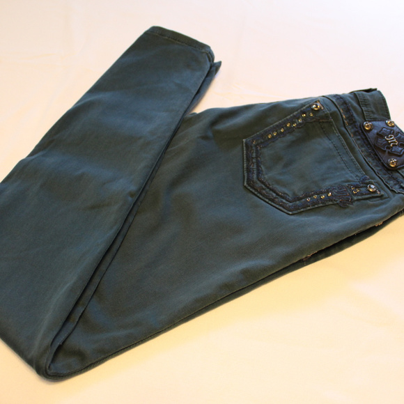 Miss Me Denim - Miss Me Teal Size 28 Skinny Jeans